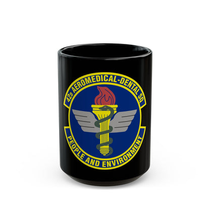 42d Aeromedical Dental Squadron (U.S. Air Force) Black Coffee Mug-15oz-The Sticker Space