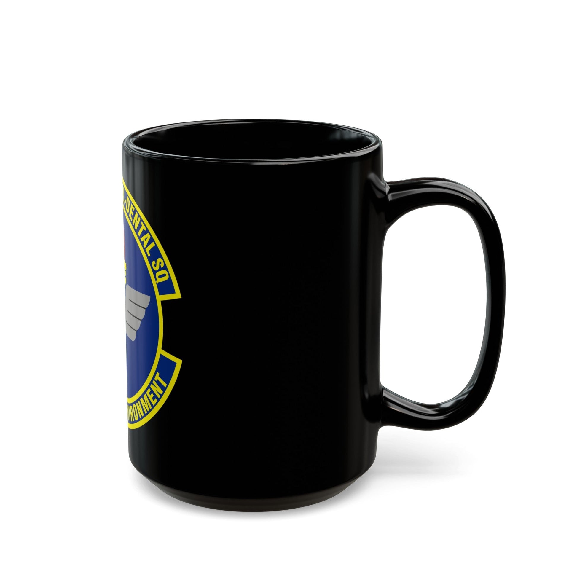 42d Aeromedical Dental Squadron (U.S. Air Force) Black Coffee Mug-The Sticker Space