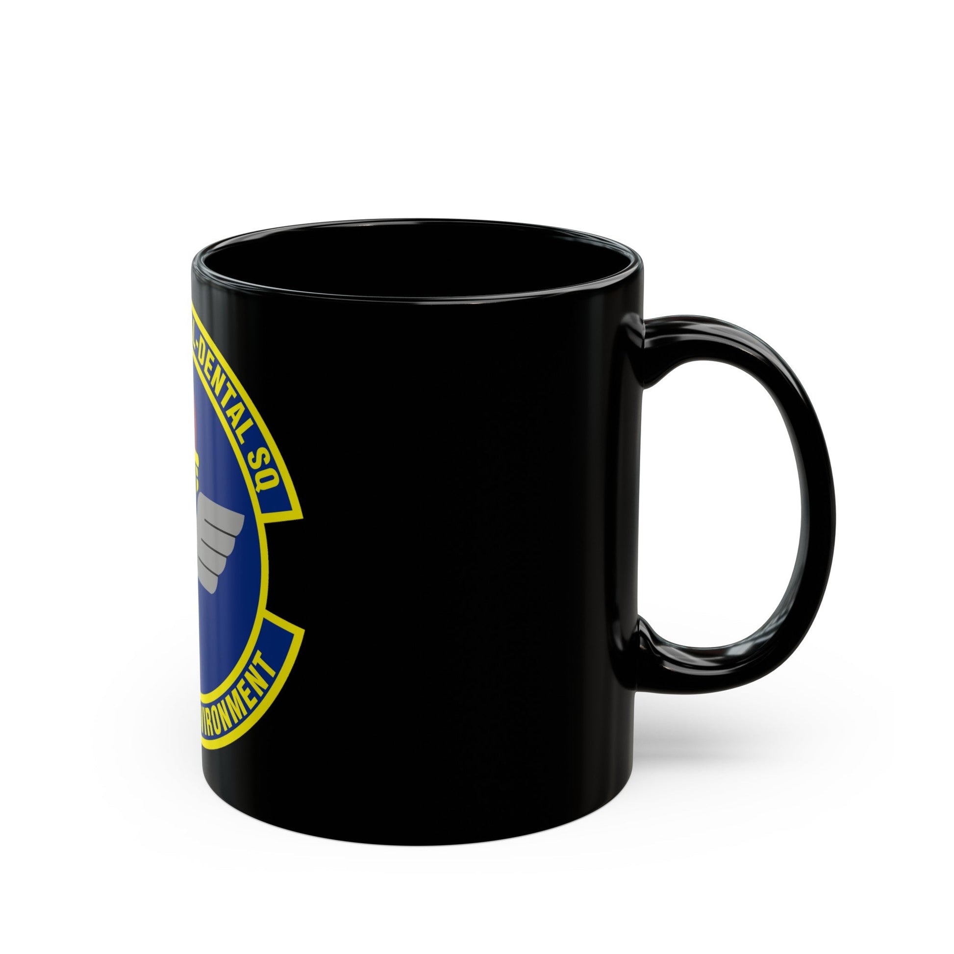 42d Aeromedical Dental Squadron (U.S. Air Force) Black Coffee Mug-The Sticker Space