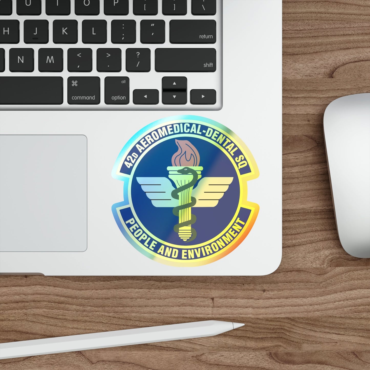 42d Aeromedical Dental Squadron (U.S. Air Force) Holographic STICKER Die-Cut Vinyl Decal-The Sticker Space