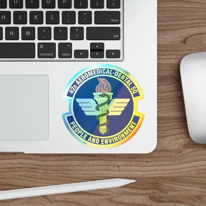 42d Aeromedical Dental Squadron (U.S. Air Force) Holographic STICKER Die-Cut Vinyl Decal-The Sticker Space