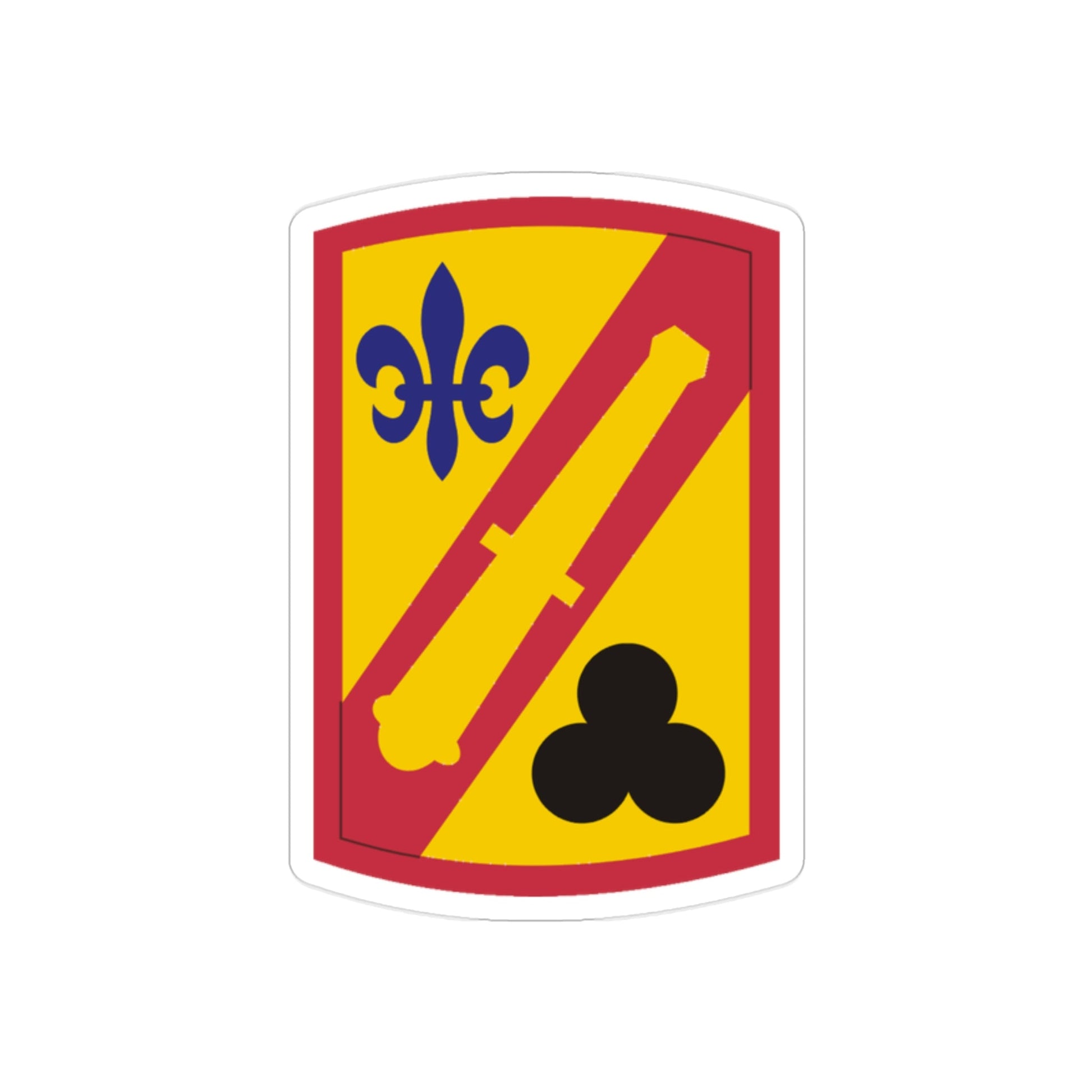 42nd Field Artillery Brigade (U.S. Army) REVERSE PRINT Transparent STICKER-2" × 2"-The Sticker Space