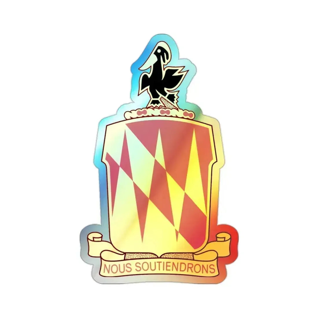 42nd Field Artillery Brigade v2 (U.S. Army) Holographic STICKER Die-Cut Vinyl Decal 2 Inch Holographic - The Sticker Space