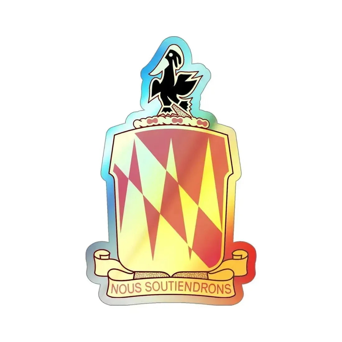42nd Field Artillery Brigade v2 (U.S. Army) Holographic STICKER Die-Cut Vinyl Decal 4 Inch Holographic - The Sticker Space