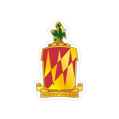 42nd Field Artillery Brigade v2 (U.S. Army) REVERSE PRINT Transparent Die-Cut STICKER 5 Inch Die-Cut Transparent - The Sticker Space