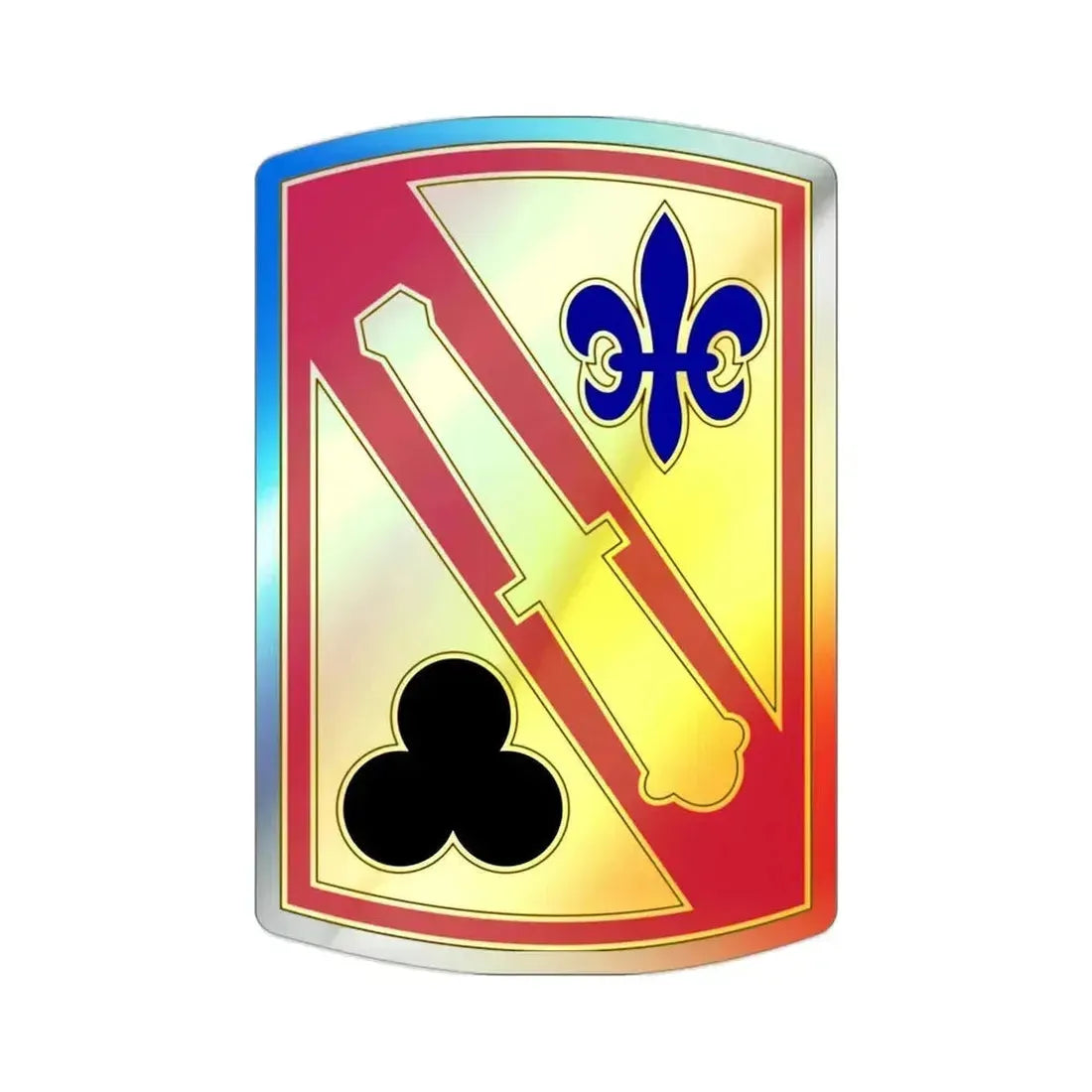 42nd Field Artillery Brigade v3 (U.S. Army) Holographic STICKER Die-Cut Vinyl Decal 2 Inch Holographic - The Sticker Space