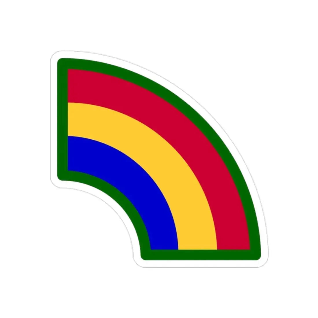 42nd Infantry Division SSI (U.S. Army) REVERSE PRINT Transparent Die-Cut STICKER - The Sticker Space