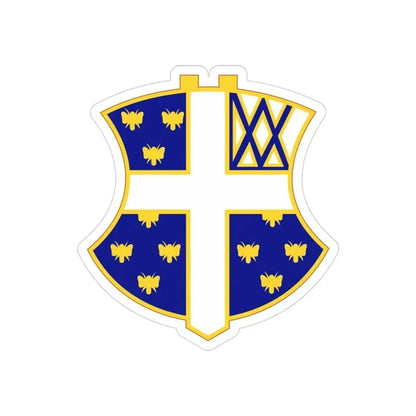 42nd Infantry Regiment (U.S. Army) REVERSE PRINT Transparent Die-Cut STICKER 3 Inch Die-Cut Transparent - The Sticker Space