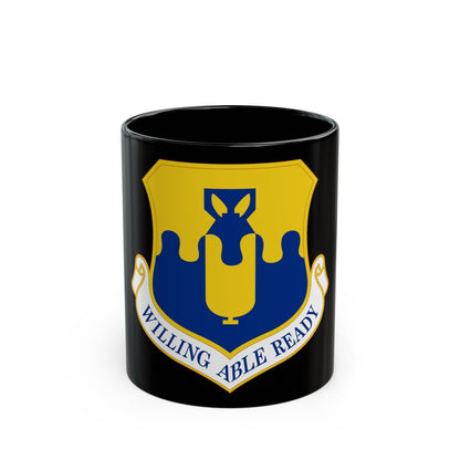 43 Air Mobility Operations Group AMC (U.S. Air Force) Black Coffee Mug-11oz-The Sticker Space