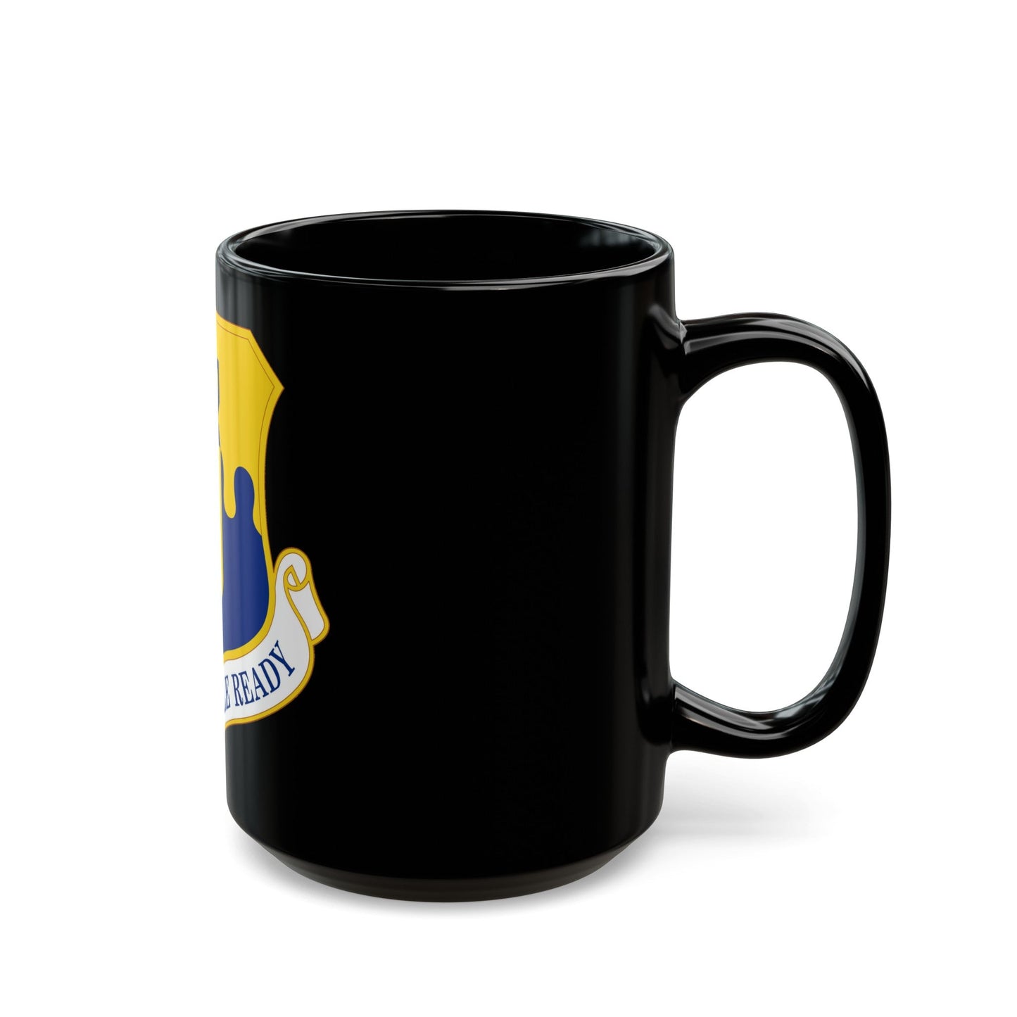 43 Air Mobility Operations Group AMC (U.S. Air Force) Black Coffee Mug-The Sticker Space