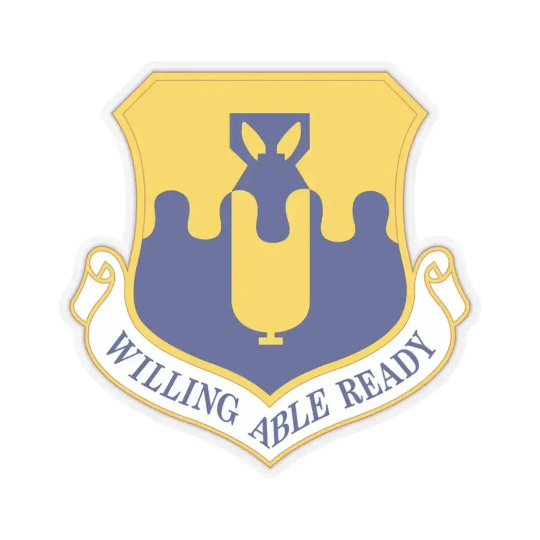 43 Air Mobility Operations Group AMC (U.S. Air Force) STICKER Vinyl Kiss-Cut Decal 2 Inch Transparent - The Sticker Space