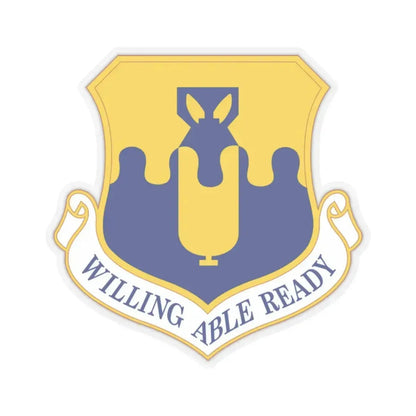 43 Air Mobility Operations Group AMC (U.S. Air Force) STICKER Vinyl Kiss-Cut Decal 2 Inch Transparent - The Sticker Space