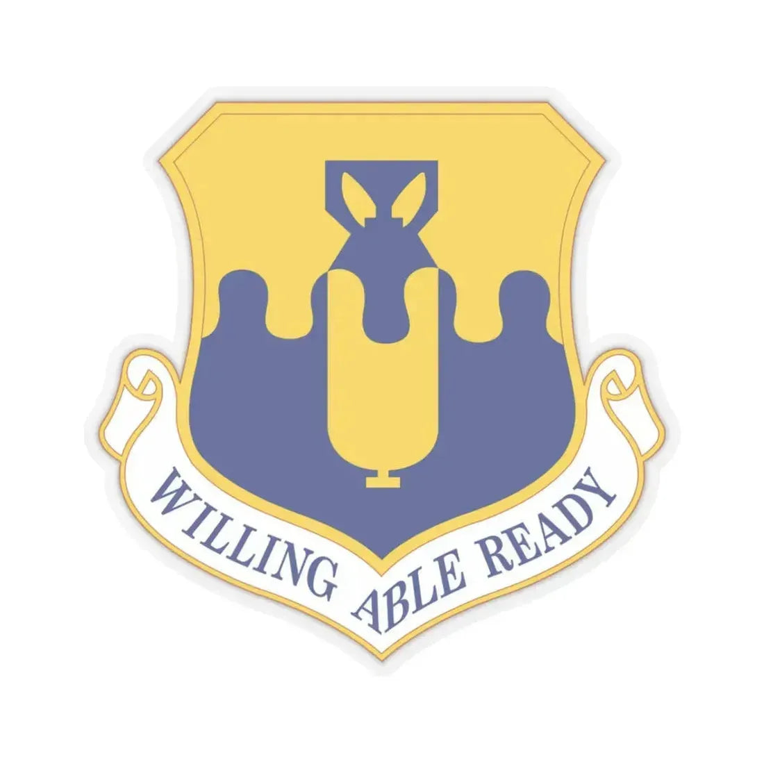 43 Air Mobility Operations Group AMC (U.S. Air Force) STICKER Vinyl Kiss-Cut Decal 3 Inch Transparent - The Sticker Space