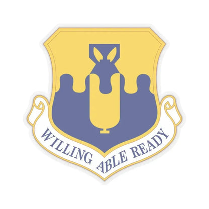 43 Air Mobility Operations Group AMC (U.S. Air Force) STICKER Vinyl Kiss-Cut Decal 3 Inch Transparent - The Sticker Space