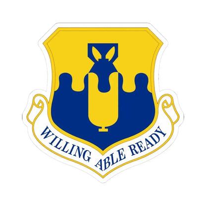 43 Air Mobility Operations Group AMC (U.S. Air Force) STICKER Vinyl Kiss-Cut Decal 3 Inch White - The Sticker Space