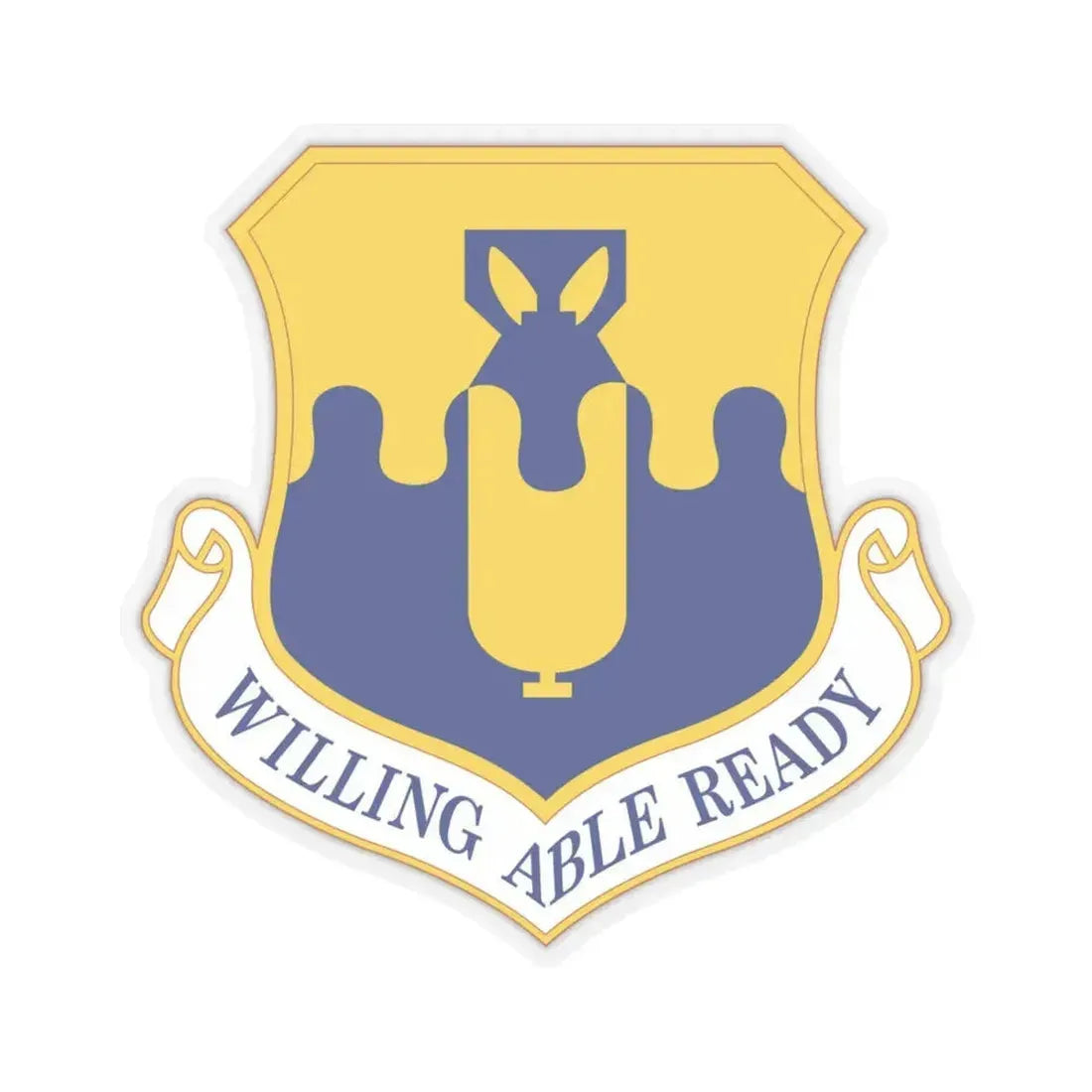 43 Air Mobility Operations Group AMC (U.S. Air Force) STICKER Vinyl Kiss-Cut Decal 4 Inch Transparent - The Sticker Space