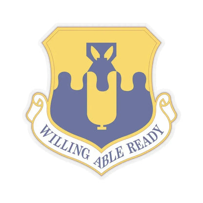 43 Air Mobility Operations Group AMC (U.S. Air Force) STICKER Vinyl Kiss-Cut Decal 4 Inch Transparent - The Sticker Space