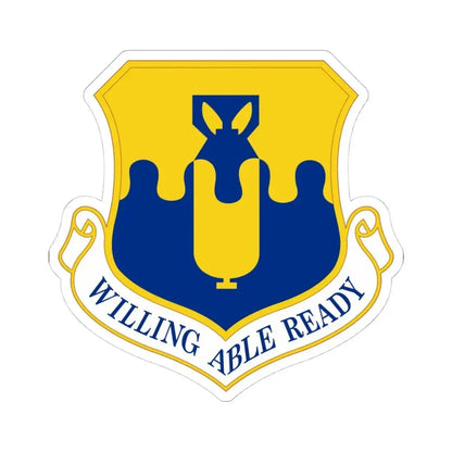 43 Air Mobility Operations Group AMC (U.S. Air Force) STICKER Vinyl Kiss-Cut Decal 4 Inch White - The Sticker Space