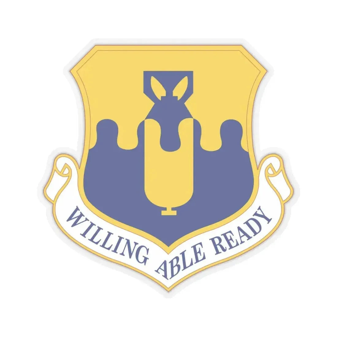 43 Air Mobility Operations Group AMC (U.S. Air Force) STICKER Vinyl Kiss-Cut Decal 6 Inch Transparent - The Sticker Space