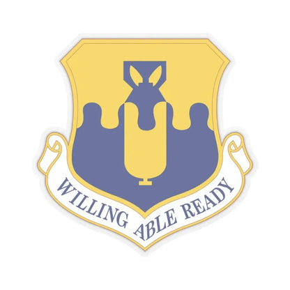 43 Air Mobility Operations Group AMC (U.S. Air Force) STICKER Vinyl Kiss-Cut Decal 6 Inch Transparent - The Sticker Space