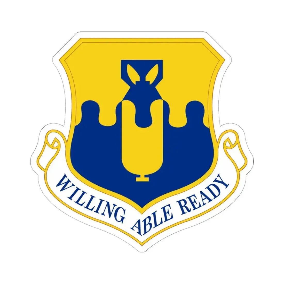 43 Air Mobility Operations Group AMC (U.S. Air Force) STICKER Vinyl Kiss-Cut Decal 6 Inch White - The Sticker Space