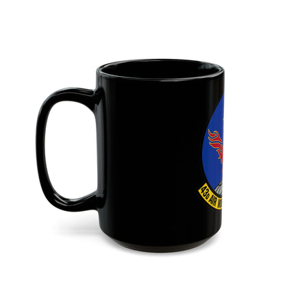 43 Air Mobility Squadron AMC (U.S. Air Force) Black Coffee Mug-The Sticker Space