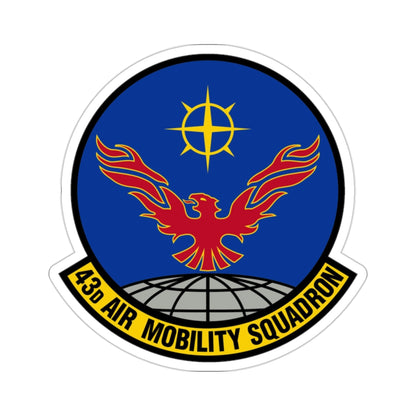 43 Air Mobility Squadron AMC (U.S. Air Force) STICKER Vinyl Die-Cut Decal-2 Inch-The Sticker Space