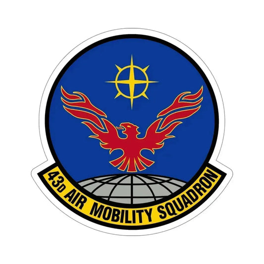 43 Air Mobility Squadron AMC (U.S. Air Force) STICKER Vinyl Die-Cut Decal 6 Inch - The Sticker Space