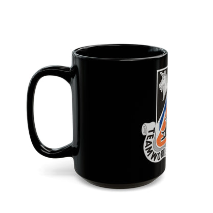 43 Signal Battalion (U.S. Army) Black Coffee Mug-The Sticker Space