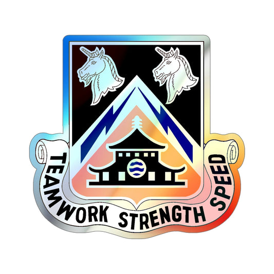 43 Signal Battalion (U.S. Army) Holographic STICKER Die-Cut Vinyl Decal-6 Inch-The Sticker Space