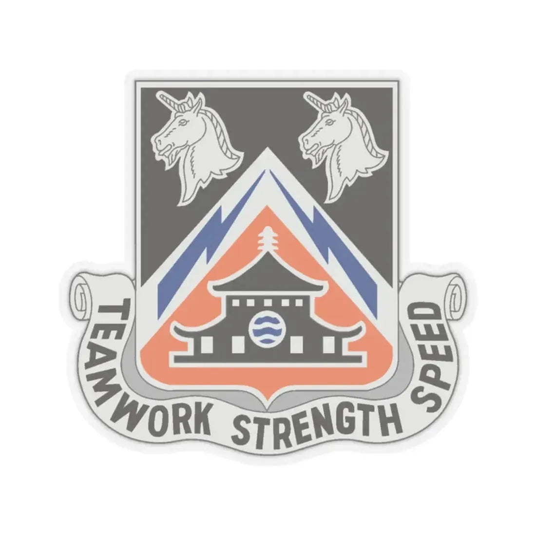 43 Signal Battalion (U.S. Army) STICKER Vinyl Kiss-Cut Decal 2 Inch Transparent - The Sticker Space