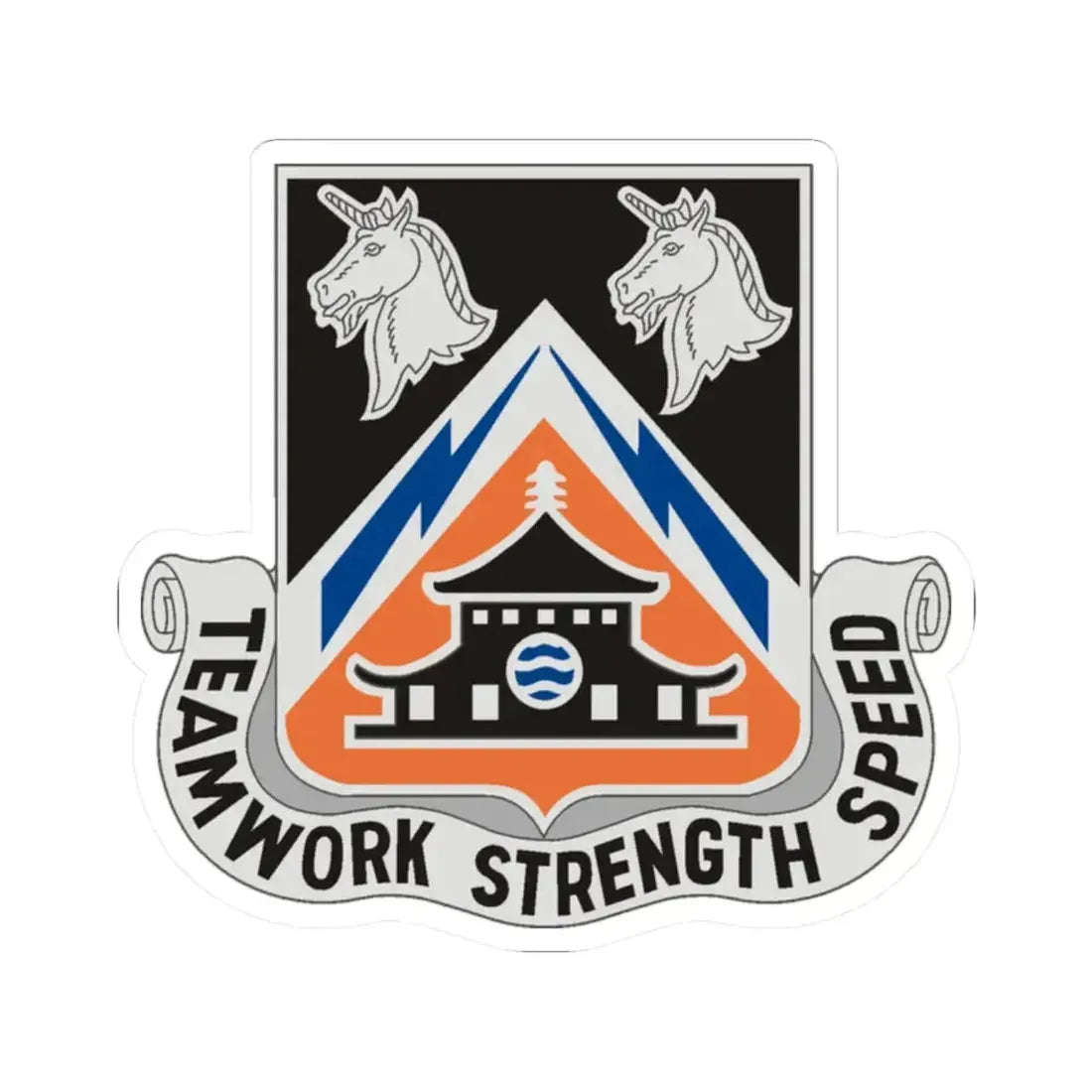 43 Signal Battalion (U.S. Army) STICKER Vinyl Kiss-Cut Decal 2 Inch White - The Sticker Space