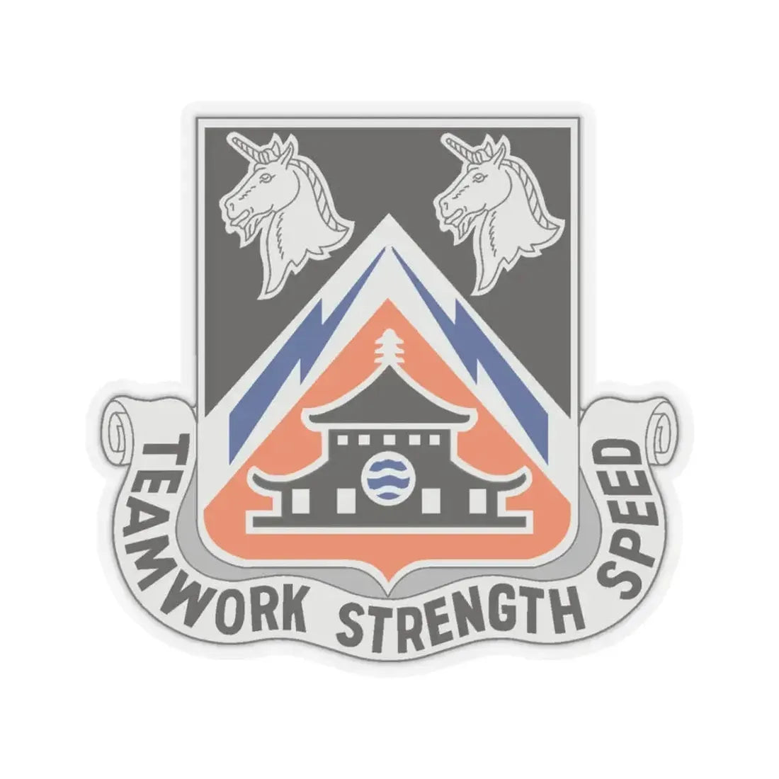 43 Signal Battalion (U.S. Army) STICKER Vinyl Kiss-Cut Decal 3 Inch Transparent - The Sticker Space