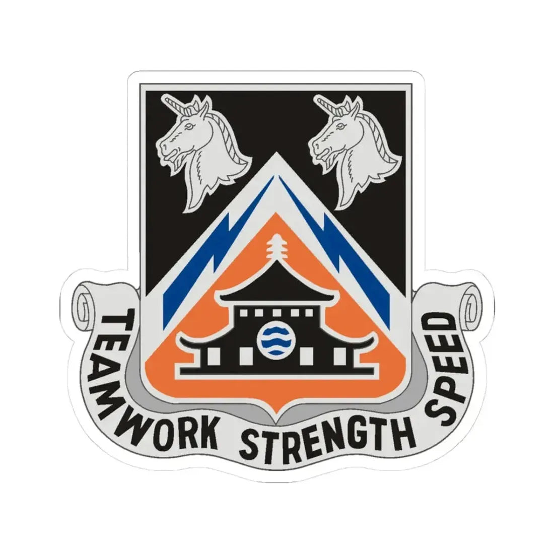 43 Signal Battalion (U.S. Army) STICKER Vinyl Kiss-Cut Decal 3 Inch White - The Sticker Space