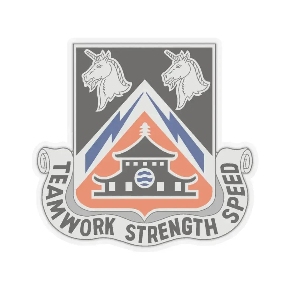 43 Signal Battalion (U.S. Army) STICKER Vinyl Kiss-Cut Decal 6 Inch Transparent - The Sticker Space