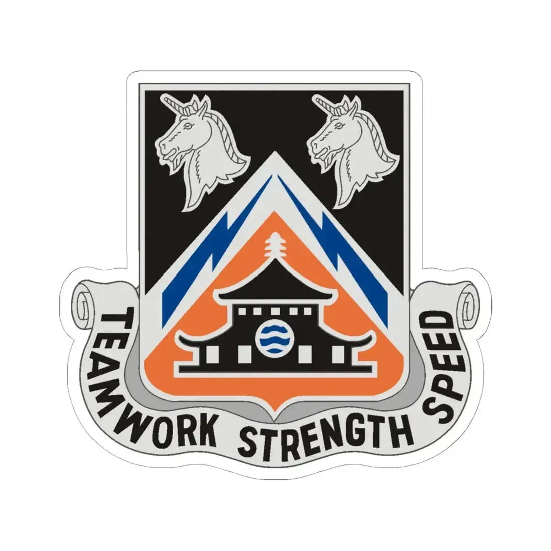 43 Signal Battalion (U.S. Army) STICKER Vinyl Kiss-Cut Decal 6 Inch White - The Sticker Space