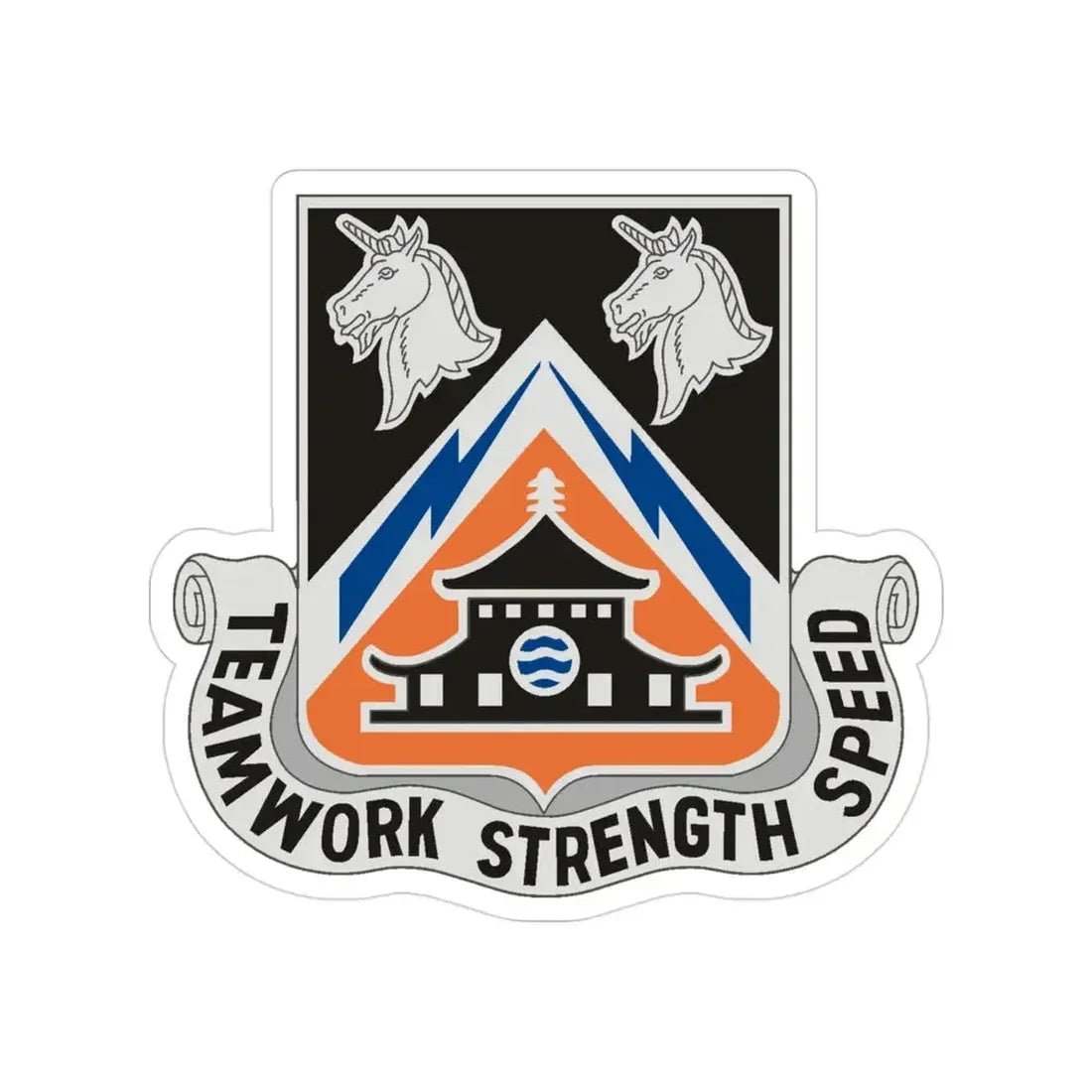 43 Signal Battalion (U.S. Army) Transparent STICKER Die-Cut Vinyl Decal 3 Inch - The Sticker Space