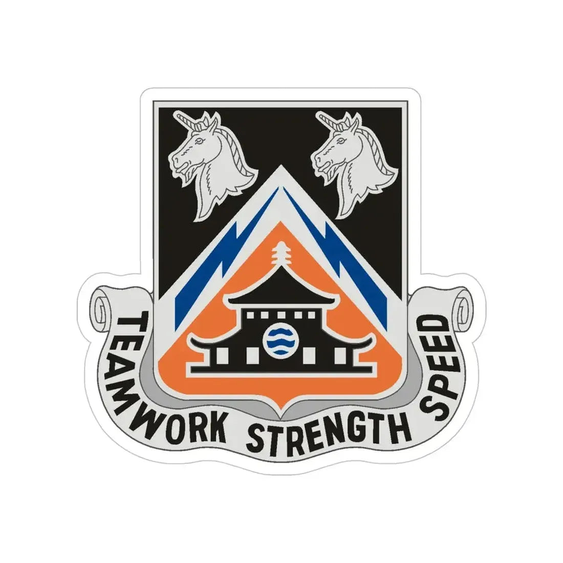 43 Signal Battalion (U.S. Army) Transparent STICKER Die-Cut Vinyl Decal 5 Inch - The Sticker Space