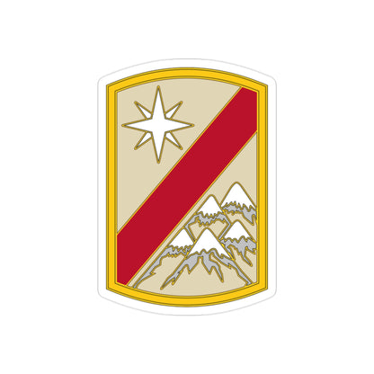 43 Sustainment Brigade (U.S. Army) REVERSE PRINT Transparent STICKER-2" × 2"-The Sticker Space