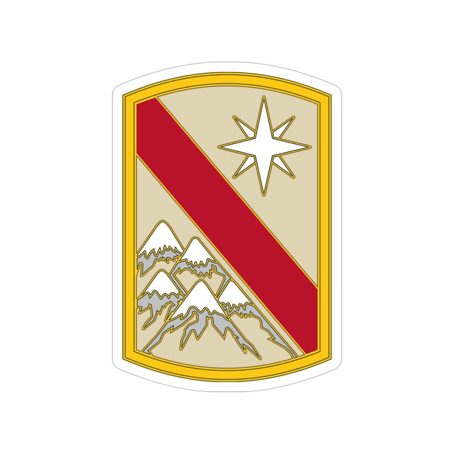 43 Sustainment Brigade (U.S. Army) Transparent STICKER Die-Cut Vinyl Decal-4 Inch-The Sticker Space