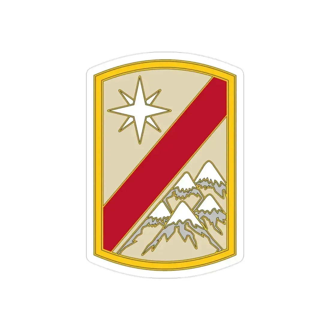43 Sustainment Brigade (U.S. Army) REVERSE PRINT Transparent Die-Cut STICKER 2 Inch Die-Cut Transparent - The Sticker Space