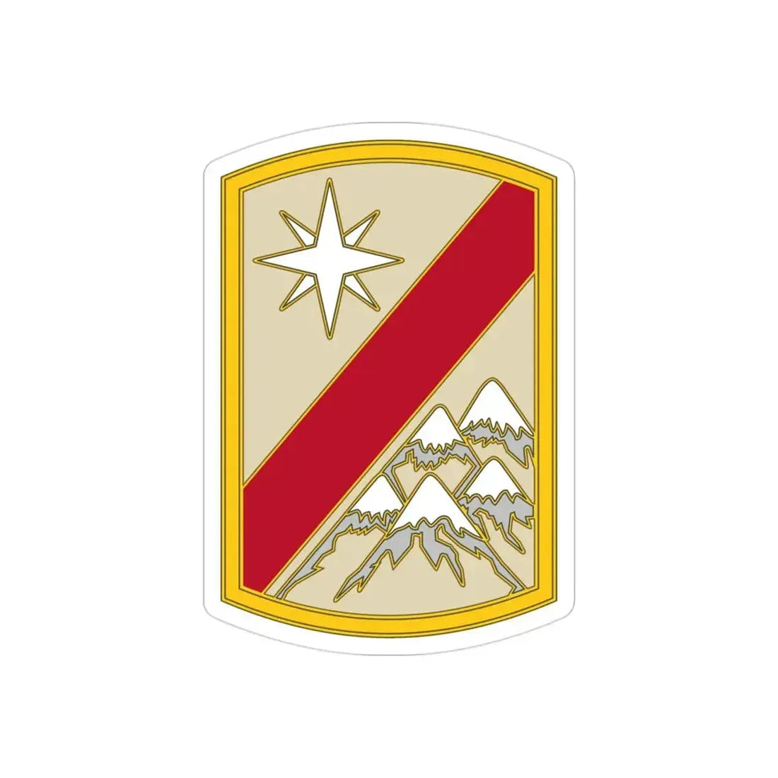 43 Sustainment Brigade (U.S. Army) REVERSE PRINT Transparent Die-Cut STICKER - The Sticker Space