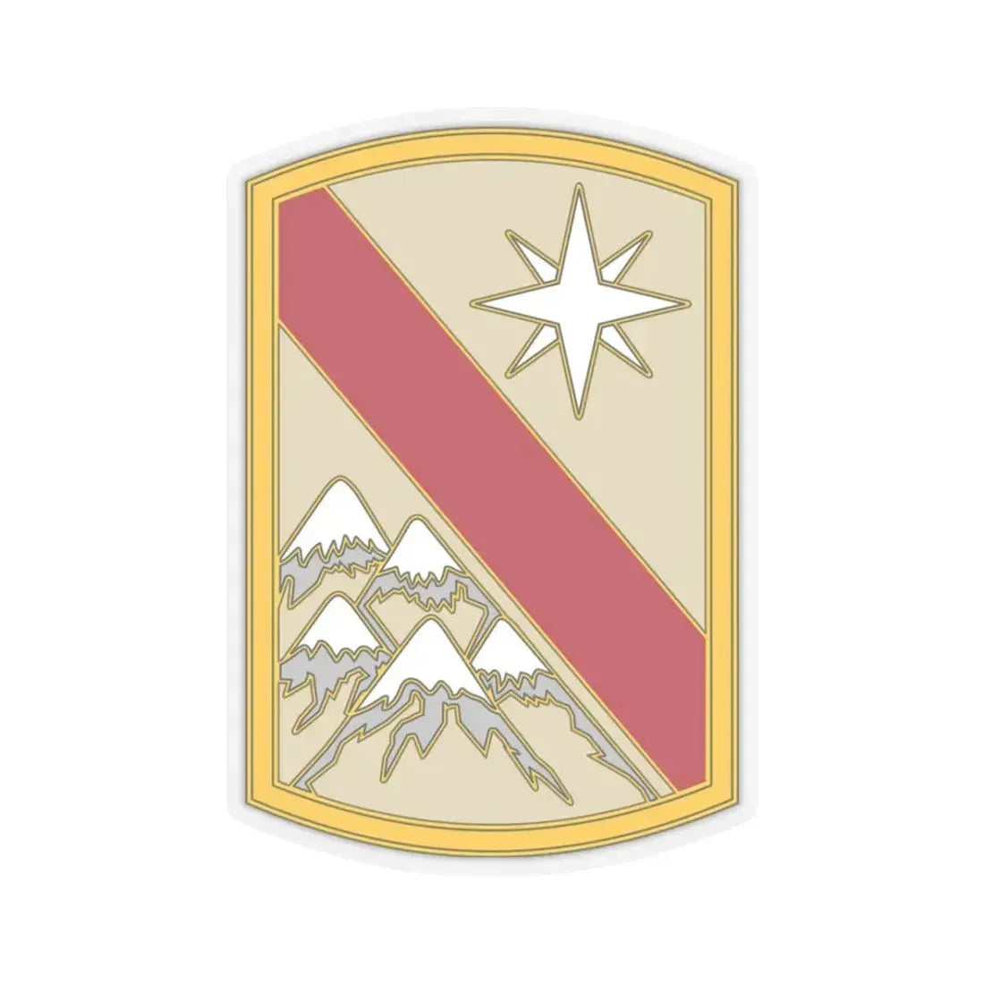 43 Sustainment Brigade (U.S. Army) STICKER Vinyl Kiss-Cut Decal 3 Inch Transparent - The Sticker Space