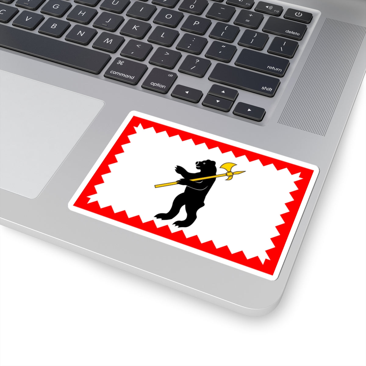 Flag of Maloyaroslavets Kaluga oblast (Russia) STICKER Vinyl Kiss-Cut Decal