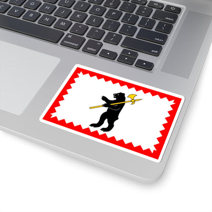 Flag of Maloyaroslavets Kaluga oblast (Russia) STICKER Vinyl Kiss-Cut Decal