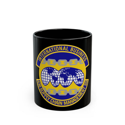 430th Supply Chain Management Squadron (U.S. Air Force) Black Coffee Mug-11oz-The Sticker Space