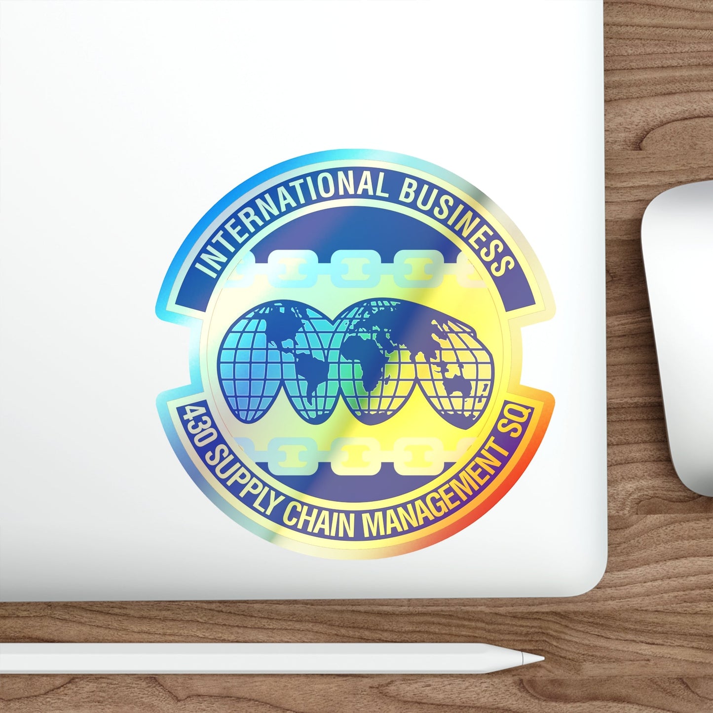 430th Supply Chain Management Squadron (U.S. Air Force) Holographic STICKER Die-Cut Vinyl Decal-The Sticker Space