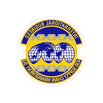 430th Supply Chain Management Squadron (U.S. Air Force) REVERSE PRINT Transparent Die-Cut STICKER - The Sticker Space