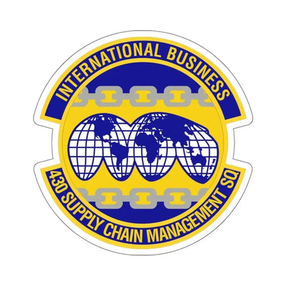 430th Supply Chain Management Squadron (U.S. Air Force) STICKER Vinyl Die-Cut Decal 4 Inch - The Sticker Space