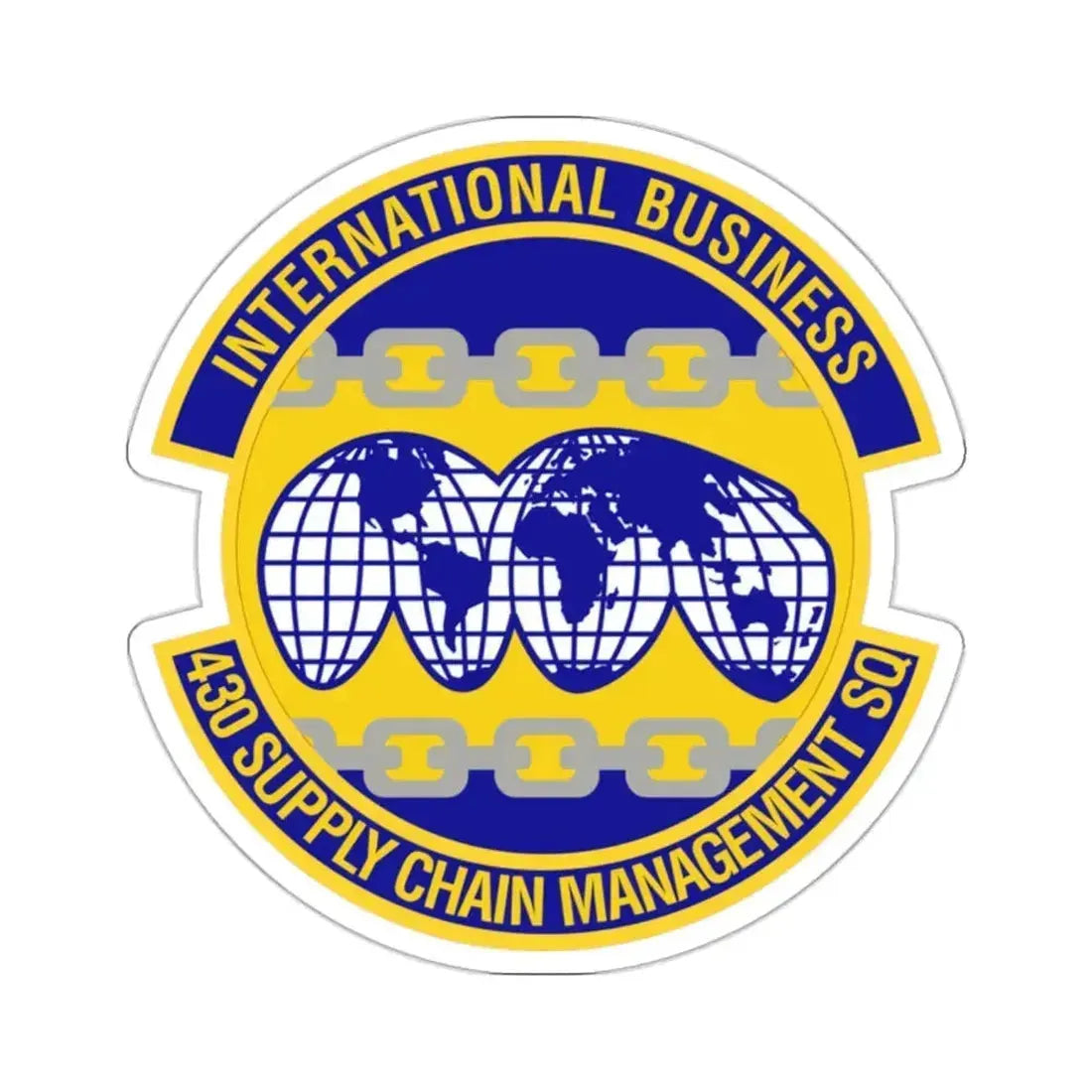 430th Supply Chain Management Squadron (U.S. Air Force) STICKER Vinyl Kiss-Cut Decal 2 Inch White - The Sticker Space